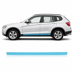 Антигравійна захисна бронеплівка за лекалами для BMW X3 F25 2010-2017 - нижня зона кузова та пороги
