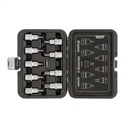 Набір біт насадок TORX 1/2" T20-T60 55 мм Intertool в кейсі у валізі