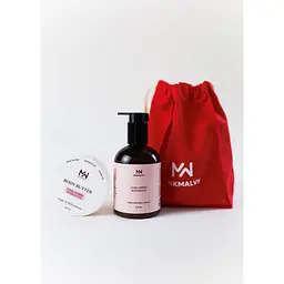 Святковий набір для тіла Dark amber rosewood міні Mak Malvy