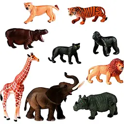 Набір фігурок диких тварин Miniland Wild Jungle Animals, 9 шт. (25119)