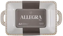 Форма для запікання Limited Edition Allegra Biege прямокутна кам'яна кераміка 20.5х11.5х5.5 см (GJH009-20-2-129) - мініатюра 2