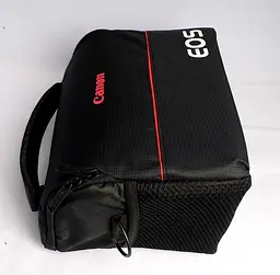 Сумка для фотоапарата Canon EOS протиударна, Чорний з червоним ( IBF009B ) - мініатюра 3