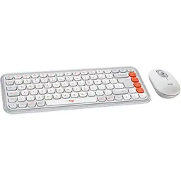Комплект (клавіатура + миша) Logitech POP Icon Combo Bluetooth UA Off-White (920-013141) [121101] - мініатюра 2