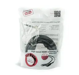 Удлинитель HDMI (папа) - HDMI (мама) Cablexpert V.2.0, 4К 60Гц, 4.5 м - мініатюра 2