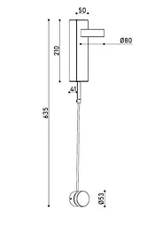 Бра Kloodi DECO WA-CLOCK 210 5W 3K BK - мініатюра 5