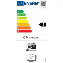 Телевізор LED HISENSE 55E7Q - мініатюра 6