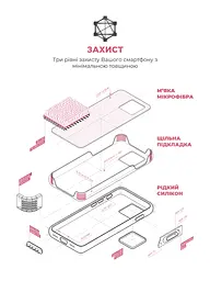 Силиконовый чехол для Apple iPhone 15 Pro Max, ICON2 Case, розовый, противоударный, панель, защита всего корпуса, матовая поверхность Soft Touch, выступает над дисплеем, совместим с защитными стеклами и пленками, с микрофиброй, ArmorStandart (ARM77018) - мініатюра 6