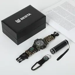 Подарунковий набір Besta Box Military Light з компасом Темно-зелений (3363) - мініатюра 4