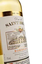 Вино Duc de Saint Brian Bordeaux Blanc, біле, напівсолодке, 0,75 л - мініатюра 3