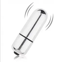 Вібропуля сріблястa X-Basic Bullet Mini 10 режимів