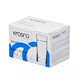 Набір чарок для горілки Krosno Shot скло 40 мл 6 шт. (786131) - мініатюра 2