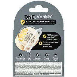 Презервативи One Vanish 3 шт. (ROZ6501053332) - мініатюра 2