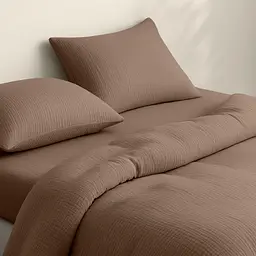 Наволочка Cosas Brown муслінова 50х70 см коричнева (019Muslin_Brown_50x70) - мініатюра 6