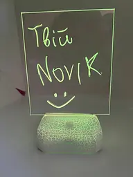 Світильник нічник 3D планшет 220в, ручка для написів - мініатюра 3