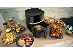 Мультипіч (аерофритюрниця) Bosch Serie 4 Air Fryer Fekete MAF462B1 - мініатюра 3