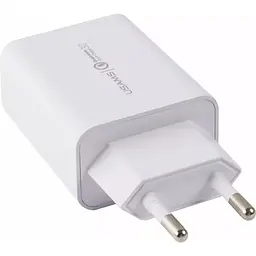 Мережевий зарядний пристрій Usams T48 KiT T22 18W + Cable U-Turn USB-A to micro-USB White [160792] - мініатюра 4
