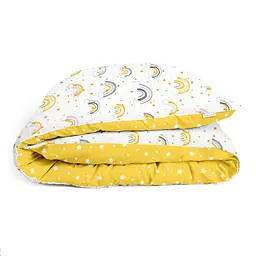 Дитяча постіль Cosas Rainbows без простирадла 110х140 см (RainbowstarYellow_140_2) - мініатюра 4