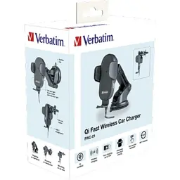 Універсальний автотримач Verbatim FWC-01 with Qi Fast Wireless Car Charger (49552) - мініатюра 10