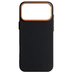 Чохол до мобільного телефона Armorstandart LikeCarbon2 SE MagCase Apple iPhone 17 Pro Max Kevlar Black Orange (ARM89165)