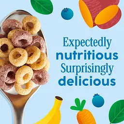 Сухий сніданок Cheerios Veggie Blends Family Size зі смаком чорниці та банана 510г (BBD 06.09.2025) - мініатюра 8
