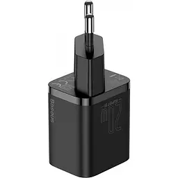 Зарядний пристрій Baseus Super Si Quick Charger USB-C 20W Sets EU Black - мініатюра 4