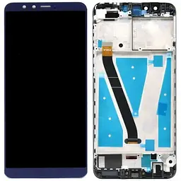 Дисплей Huawei Y9 2018 синій, з рамкою