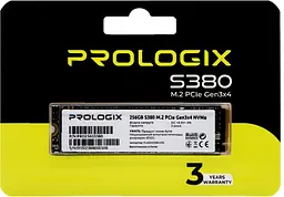 SSD накопичувач 256GB Prologix S380 M.2 2280 PCIe 3.0 x4 NVMe TLC (PRO256GS380) - мініатюра 4