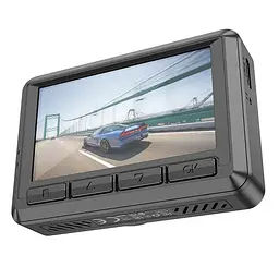 Відеореєстратор Hoco DV3 2,45-inch IPS+Камера Заднього Виду Чорний - мініатюра 2