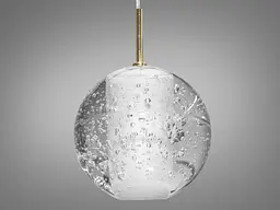 Люстра стельова LED Diasha 3006/1G G4, 1 лампа, метал, скло, сучасний стиль, регулювання висоти, IP20