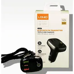 FM модулятор трансмітер блютуз LDNIO 704Q Bluetooth чорний - мініатюра 5