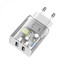 Блок живлення Baseus Speed Mini Dual Usb 10.5 W 2 USB CCFS-R02 - мініатюра 5