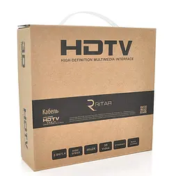 Кабель HDMI Ultra HD 4K ARC v2.0, Ritar PL-HD347 Premium OD-8.5mm, з фільтром, 15m - мініатюра 2