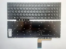 Клавіатура для ноутбуків Lenovo IdeaPad 110-15IBR, 110-15ACL, 110-15AST Series чорна без рамки RU/US