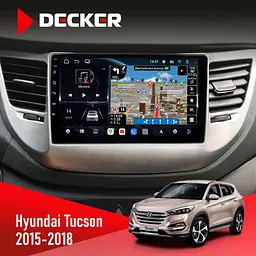 Штатна магнітола Hyundai Tucson 3 2015-2018 Decker D9-011 4x64, DSP, 4G, 360 Decker (НФ-00005763)