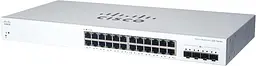 Комутатор CBS220 24xGE, 4x10G SFP+, Smart Cisco teh0018211 - мініатюра 2