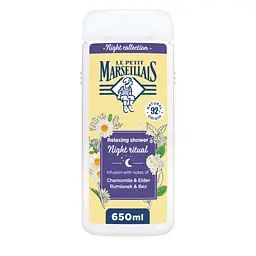 Гель для душу Le Petit Marseillais Night Ritual Ромашка і квіти бузини 650 мл (3574661862170)