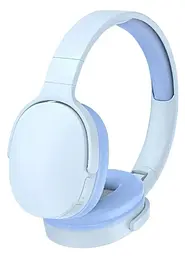 Бездротові накладні навушники MZ Sport C-6713 Bluetooth 5.3 MP3 FM-радіо 64 години роботи блакитний - мініатюра 2