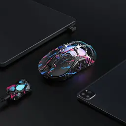 GravaStar Миша Mercury X Pro, 8K, BT/WL/USB-A, RGB, Neon Graffiti - мініатюра 6