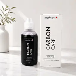 Ополіскувач для ротової порожнини Medica+ Carbon Care відбілювальний без спирту 250 мл