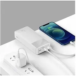 Зовнішній акумулятор Baseus PowerBank Bipow Overseas 15W 30000mAh White (PPBD050202) - мініатюра 6