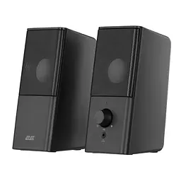 Комп'ютерні колонки 2E PCS202 Black, 2.0, USB