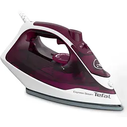 Tefal Праска Express Steam, 2400Вт, 270мл, паровий удар -160гр, постійна пара - 30гр, керам. підошва, бордовий