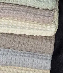 Набір рушників для обличчя з льону 6 шт. 50х90 см L&M Home Textiles XT-517-144 вафельні рушники пастельні кольори в наборі - мініатюра 4