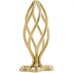 Анальна пробка Lockink Sevanda Hollow Spiral Golden Metal S
