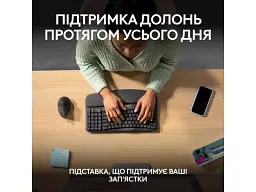 Клавіатура Logitech Wave Keys Bluetooth/Wireless Black (920-012304) - мініатюра 3