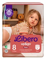 Підгузки-трусики Libero Up&Go 8 (19-30 кг) 20 шт. - мініатюра 2