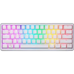 Клавіатура бездротова Motospeed SK66 Gateron Red Hot Swap RGB White (mtsk66wmr)
