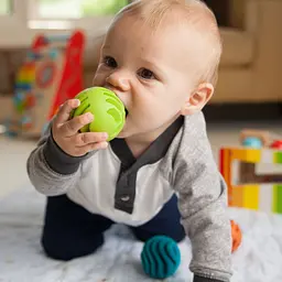 Прорізувач-брязкальце Fat Brain Toys Sensory Rollers Сенсорні кулі 3 шт. (F161ML) - мініатюра 6