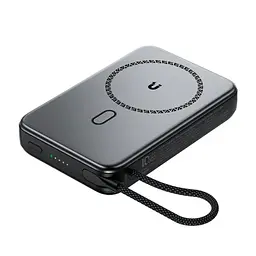 Зовнішній акумулятор ACEFAST M24-10000 22.5W magnetic fast charging power bank with holder and cable Metal Gray (6974316284871) - мініатюра 4