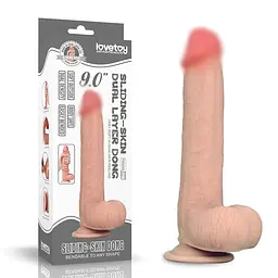 Фалоімітатор Sliding-Skin Dual Layer Dong 9 '' Love Toy 66-LV317003 91248